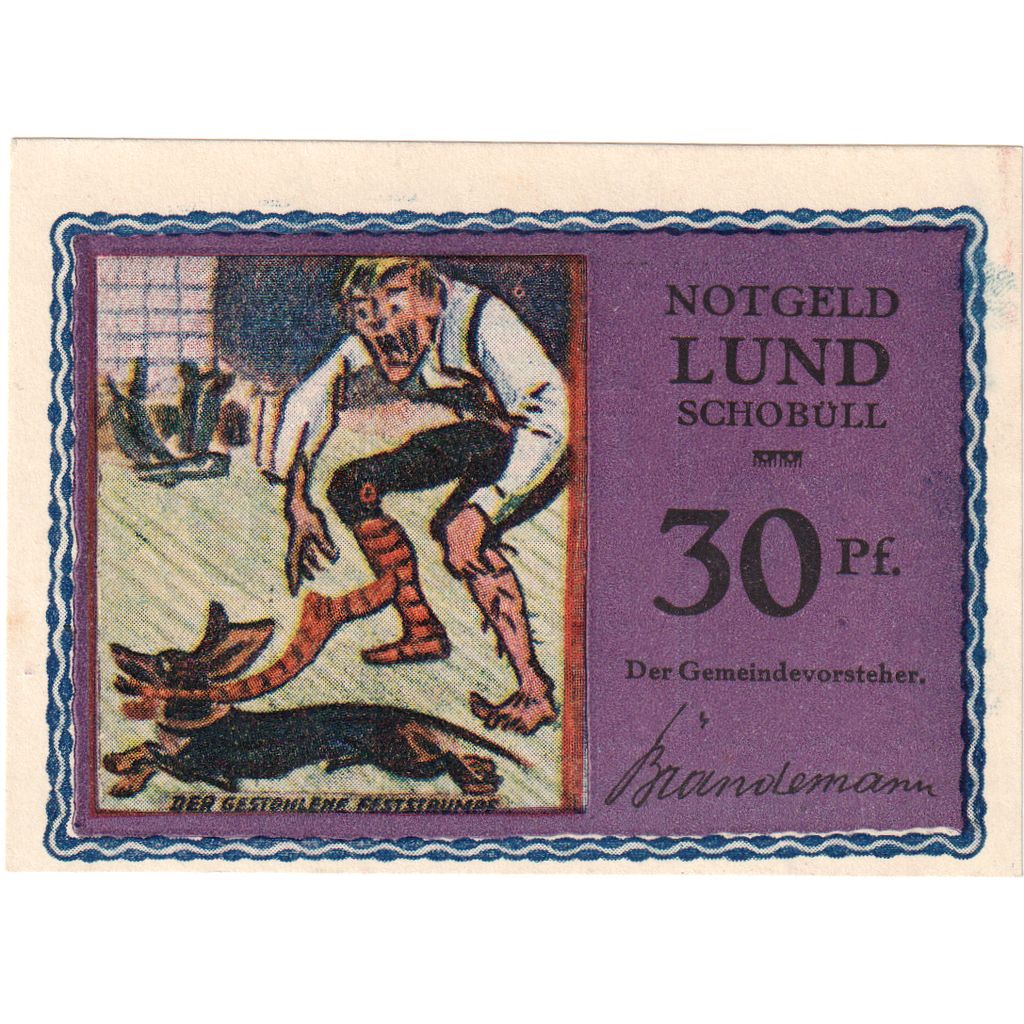 Deutschland, lund-Schobüll, 30 Pfennig, VZ+