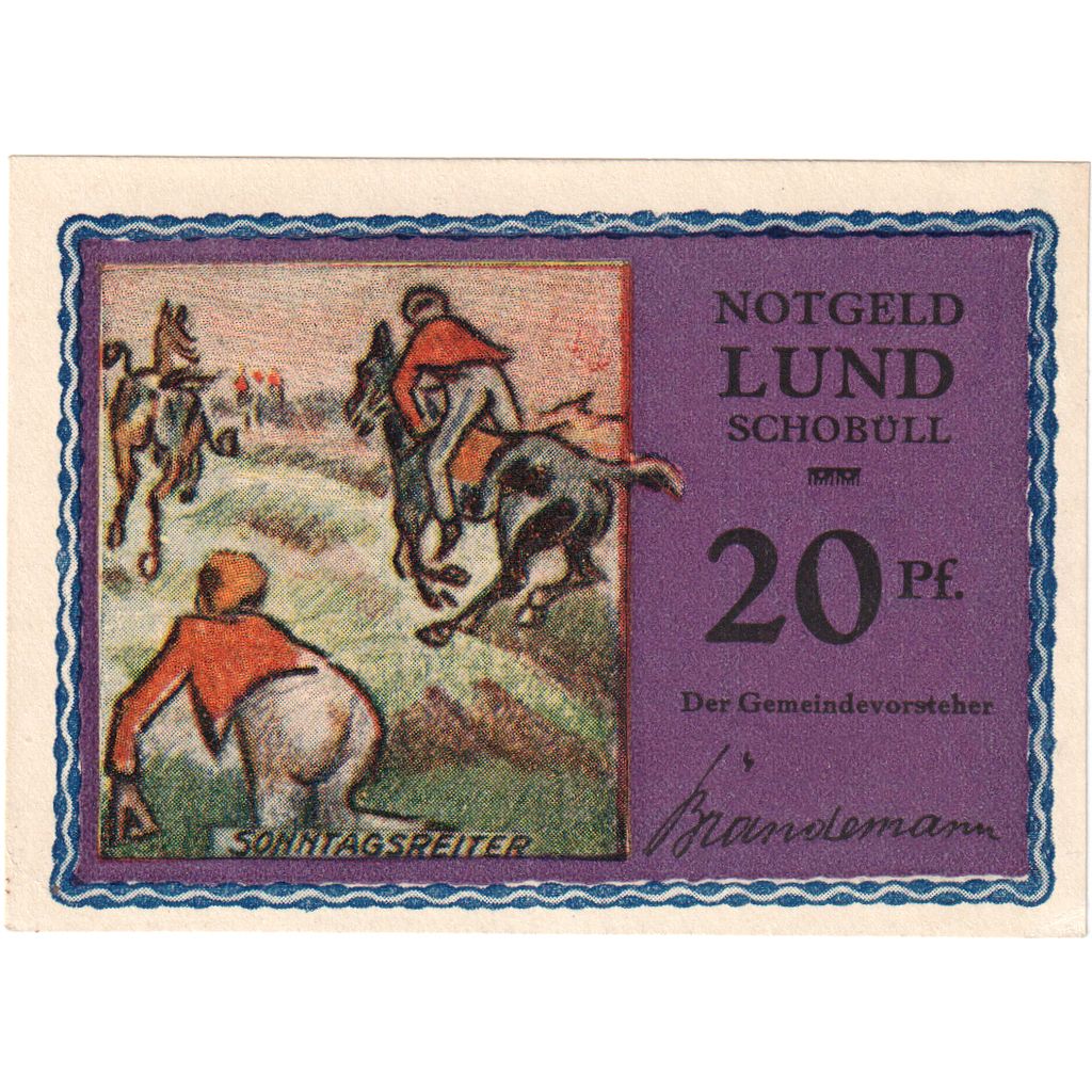 Germania, lund-Schobüll, 20 Pfennig, SPL