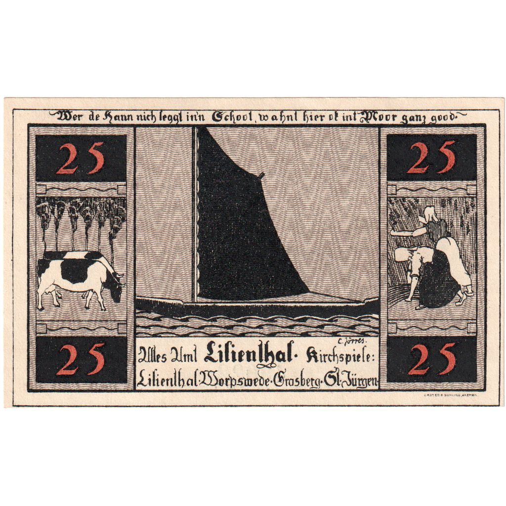 Deutschland, Lilienthal, 25 Pfennig, UNZ-