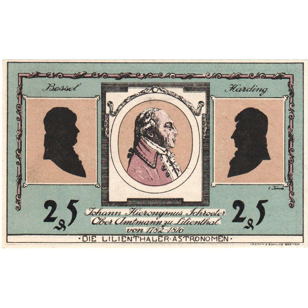 Deutschland, Lilienthal Sparkasse, 25 Pfennig, 1921-05-15, VZ+