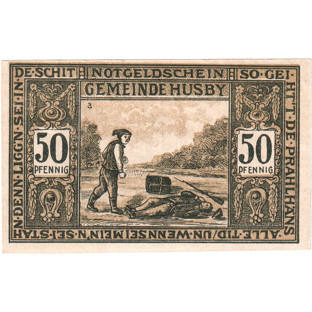 Germania, Husby, 50 Pfennig, 1921-12-15, FDS
