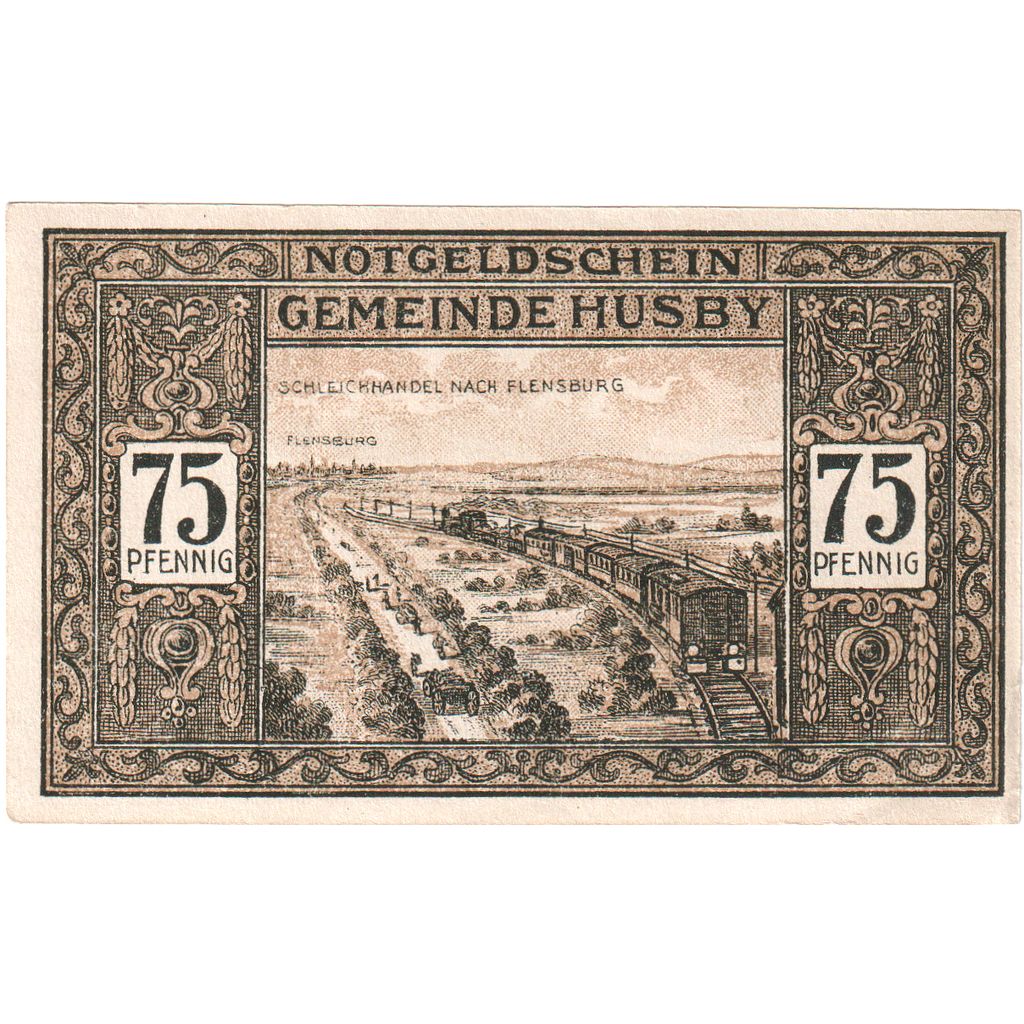 Niemcy, Husby, 75 Pfennig, 1921-12-15, UNC(63)