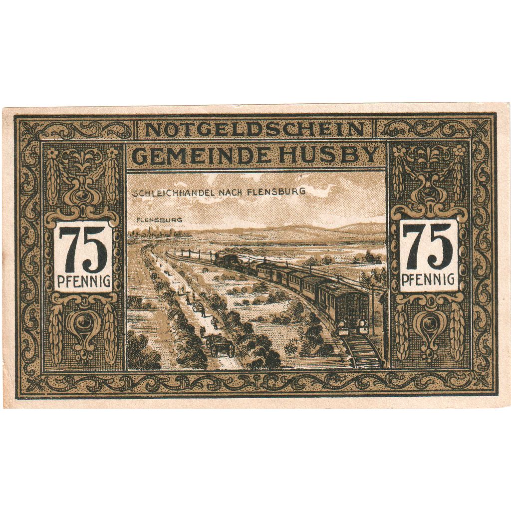 Niemcy, Husby, 75 Pfennig, 1921-12-15, UNC(63)