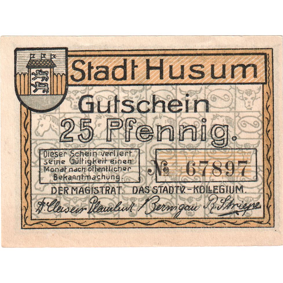 Germania, Husum, 25 Pfennig, FDS
