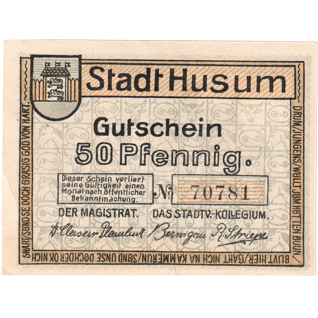 Germania, Husum, 50 Pfennig, FDS
