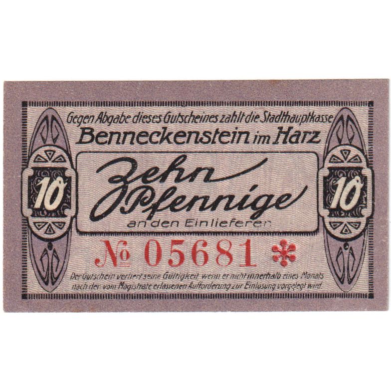 Niemcy, Altenkirchen Kreis, 10 Pfennig, UNC(60-62)