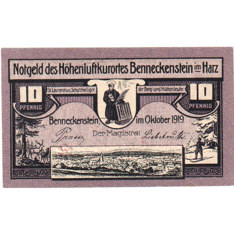 Niemcy, Altenkirchen Kreis, 10 Pfennig, UNC(60-62)