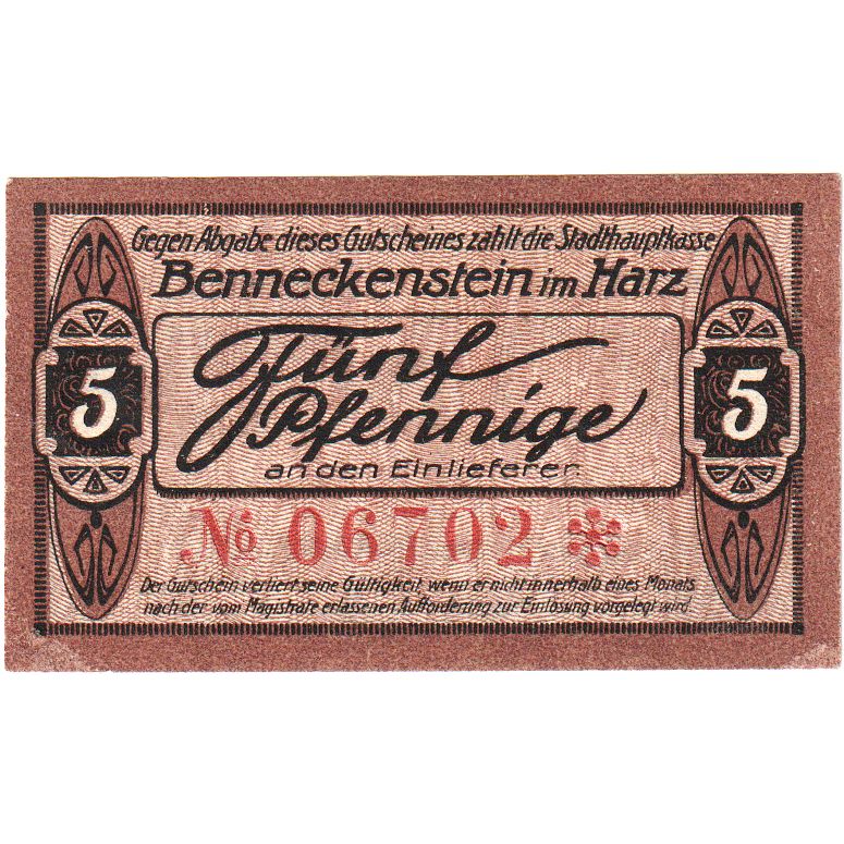 Deutschland, Altenkirchen Kreis, 5 Pfennig, VZ+