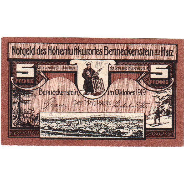 Deutschland, Altenkirchen Kreis, 5 Pfennig, VZ+