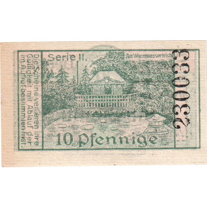 Germania, Liegnitz Stadt, 10 Pfennig, SPL