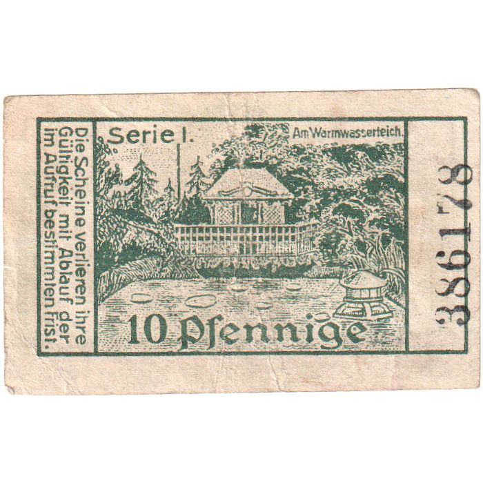 Niemcy, Liegnitz Stadt, 10 Pfennig, UNC(60-62)