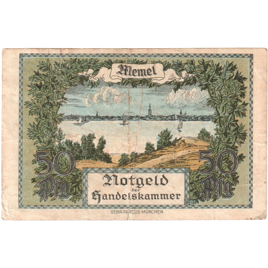 Memel, 1/2 Mark, 1922-02-22, MBC