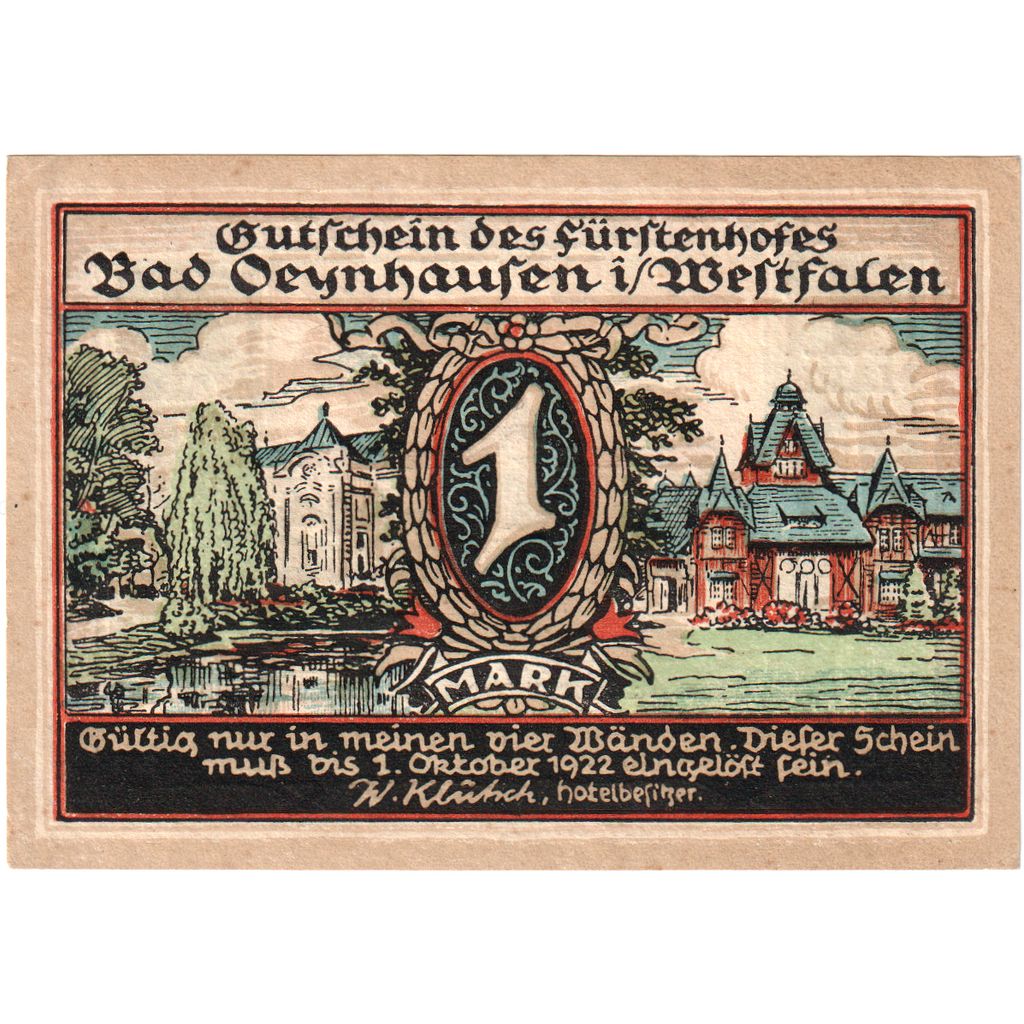 Deutschland, Oeyhausen, 1 Mark, UNZ