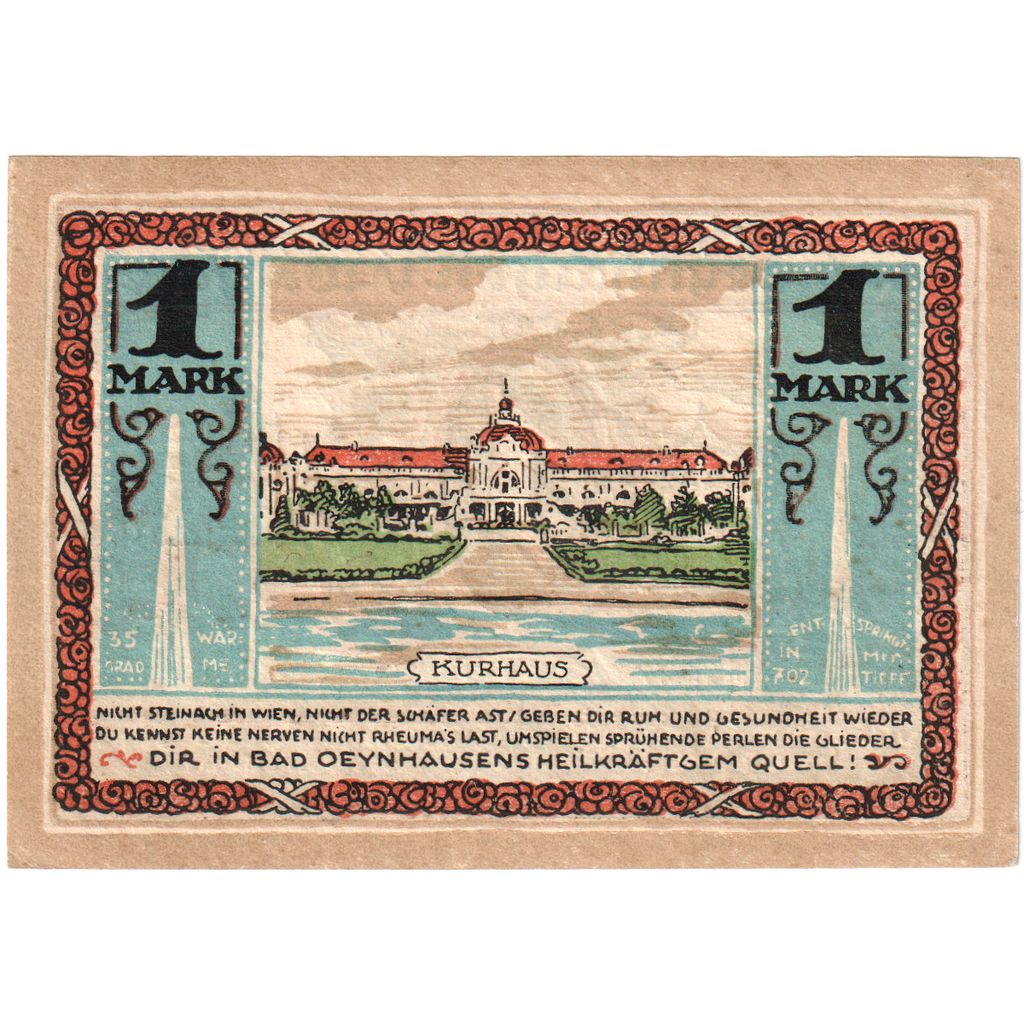 Deutschland, Oeyhausen, 1 Mark, UNZ
