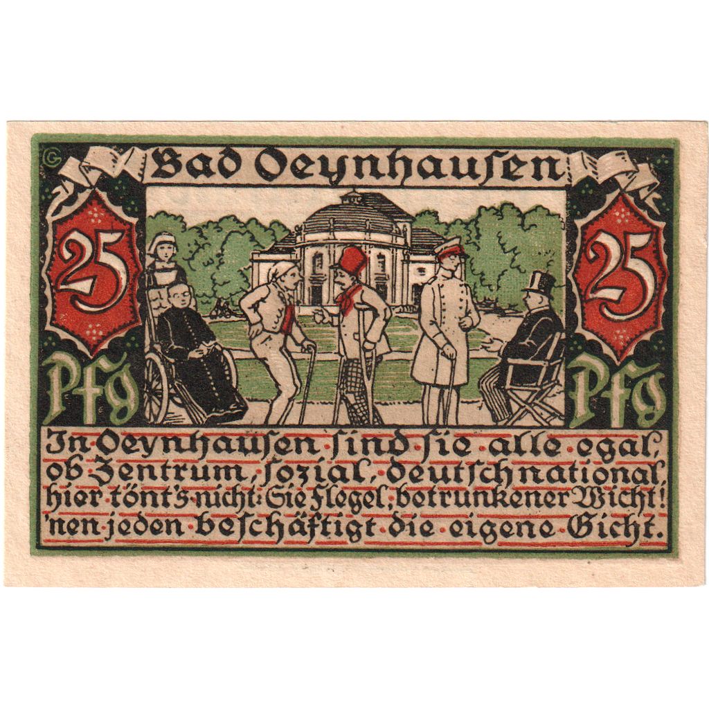 Deutschland, Oeyhausen, 25 Pfennig, UNZ