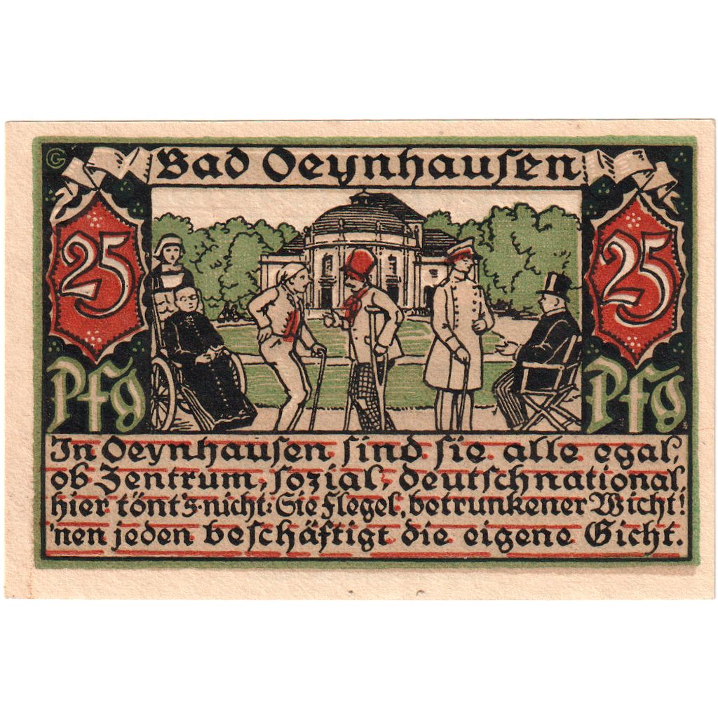 Deutschland, Oeyhausen, 25 Pfennig, UNZ