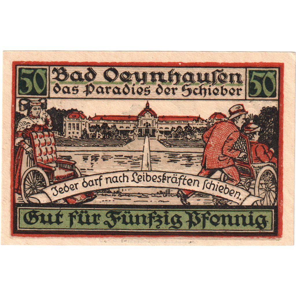Niemcy, Oeyhausen, 50 Pfennig, UNC(65-70)