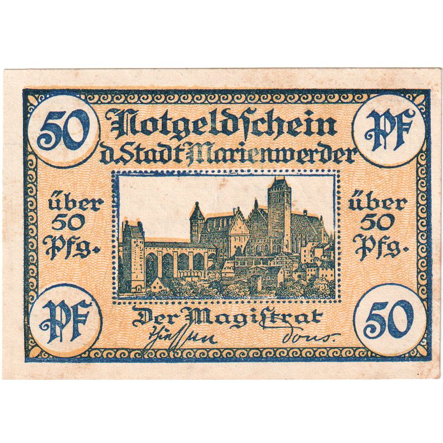 Deutschland, Marienwerder Stadt, 50 Pfennig, VZ+