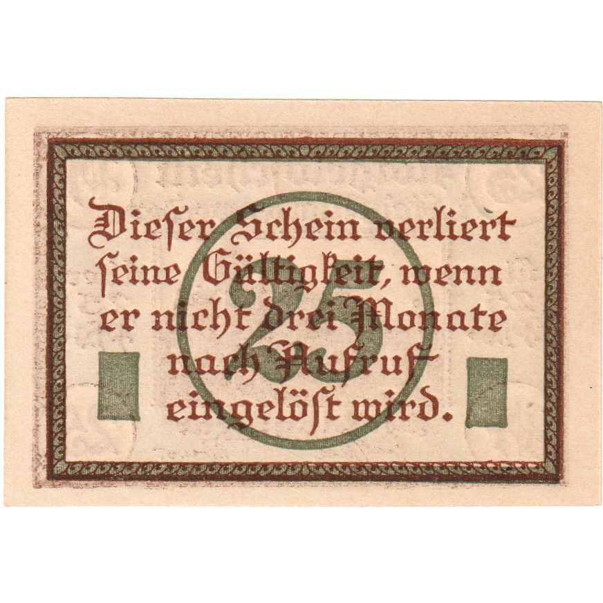Germania, Marienwerder Stadt, 25 Pfennig, SPL