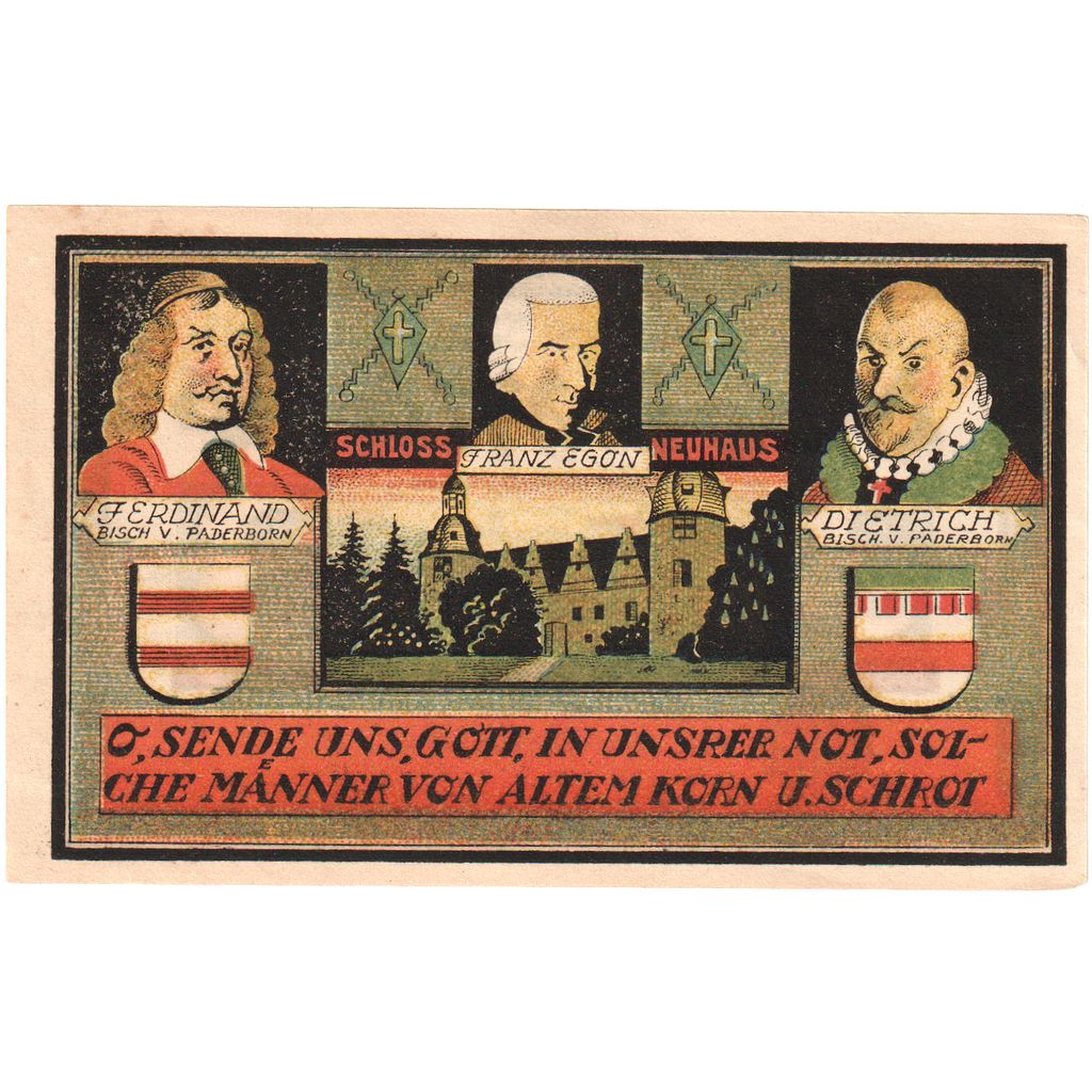 Niemcy, Neuhaus, 3 Mark, 1921-11-01, UNC(65-70)