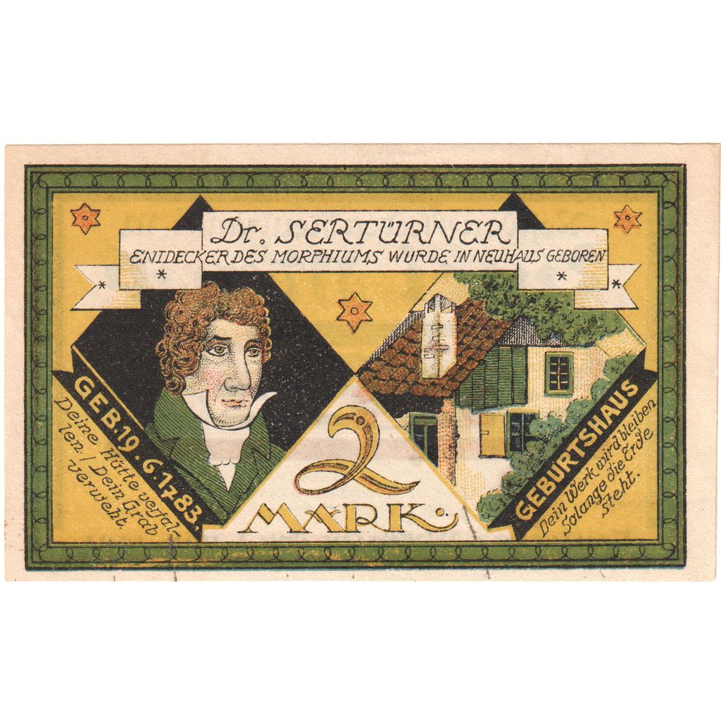 Germany, Neuhaus, 2 Mark, 1921-11-01, UNC(65-70)
