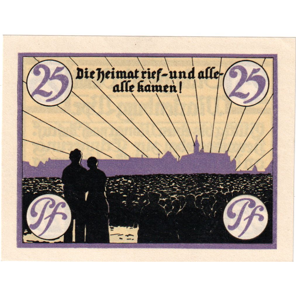 Germania, Marienburg Stadt, 25 Pfennig, 1920-07-11, SPL