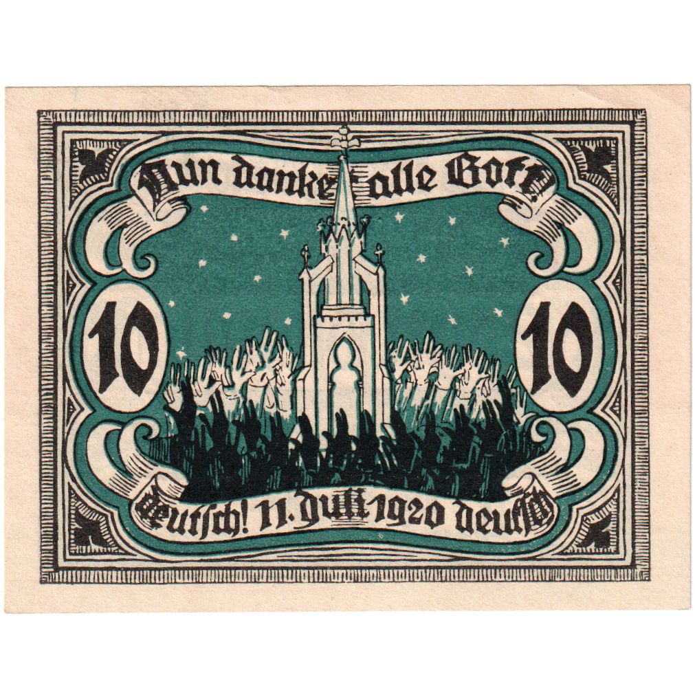 Germania, Marienburg Stadt, 10 Pfennig, 1920-07-11, SPL