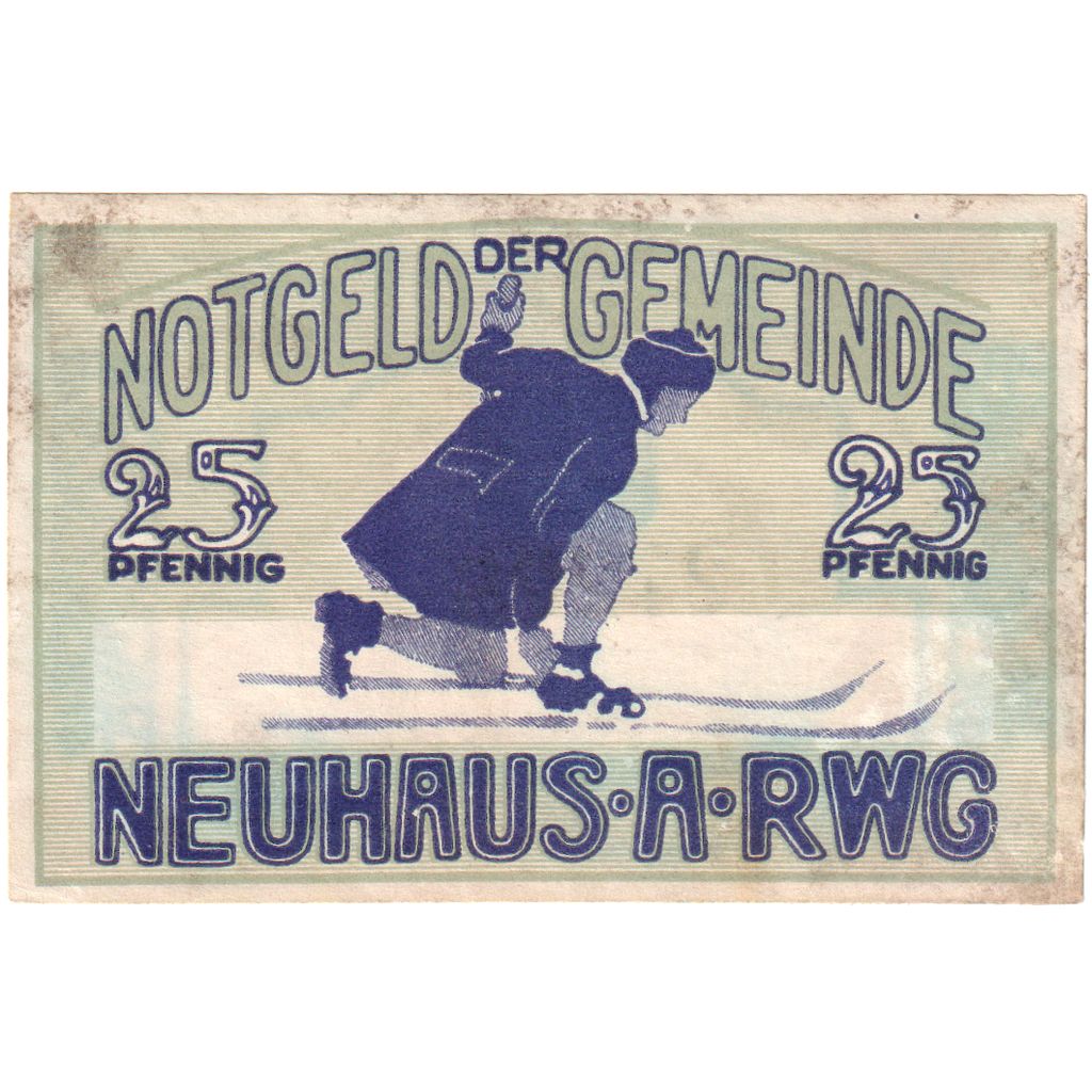 Germania, Neuhaus am Rennweg Gemeinde, 25 Pfennig, SPL