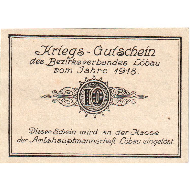Deutschland, Löbau Stadt, 10 Pfennig, 1921-06-30, VZ+