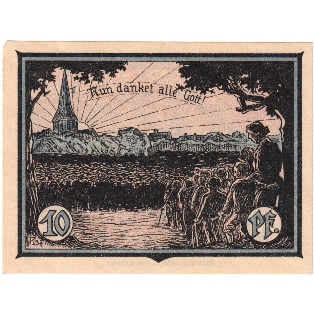 Niemcy, Marggrabowa Stadt, 10 Pfennig, UNC(60-62)