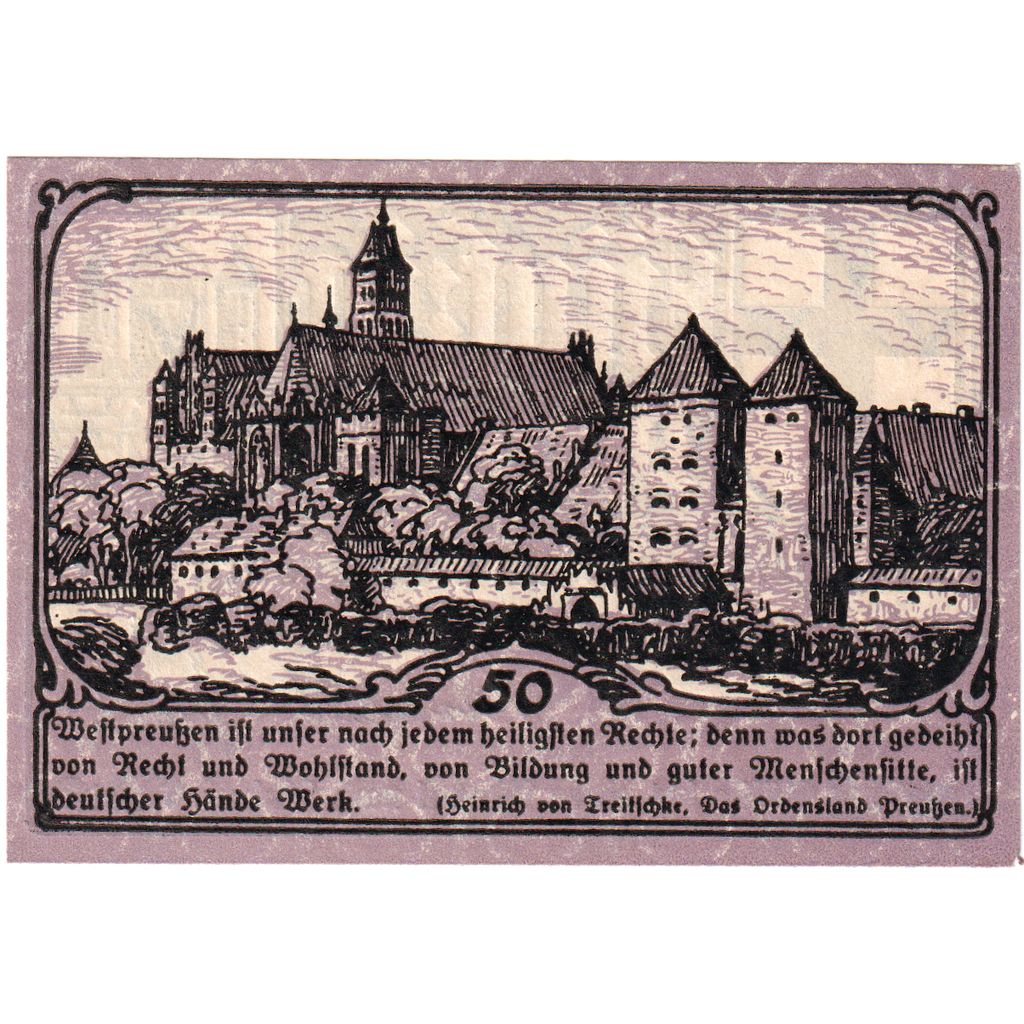 Germany, Marienburg Stadt, 50 Pfennig, UNC(60-62)
