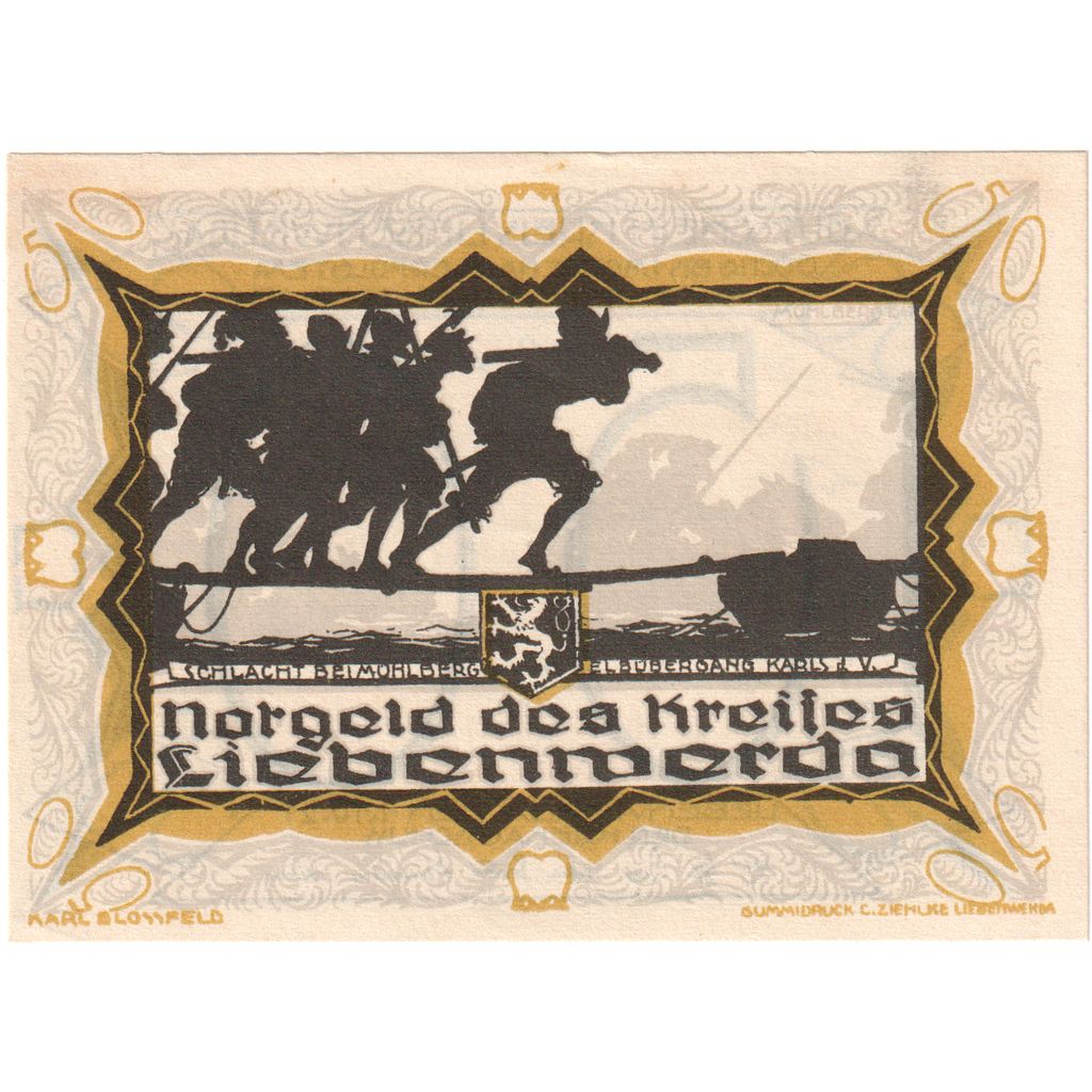 Niemcy, Liebenwerda Kreis, 50 Pfennig, 1921-10-01, UNC(60-62)