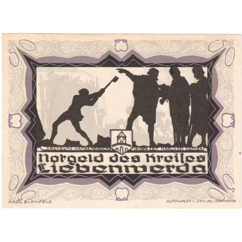 Germania, Liebenwerda Kreis, 50 Pfennig, 1921-10-01, SPL