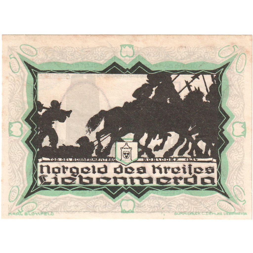 Deutschland, Liebenwerda Kreis, 50 Pfennig, 1921-10-01, VZ+