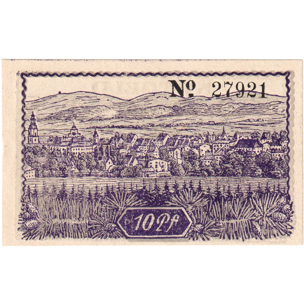 Deutschland, Mittelwalde Stadt, 10 Pfennig, VZ+