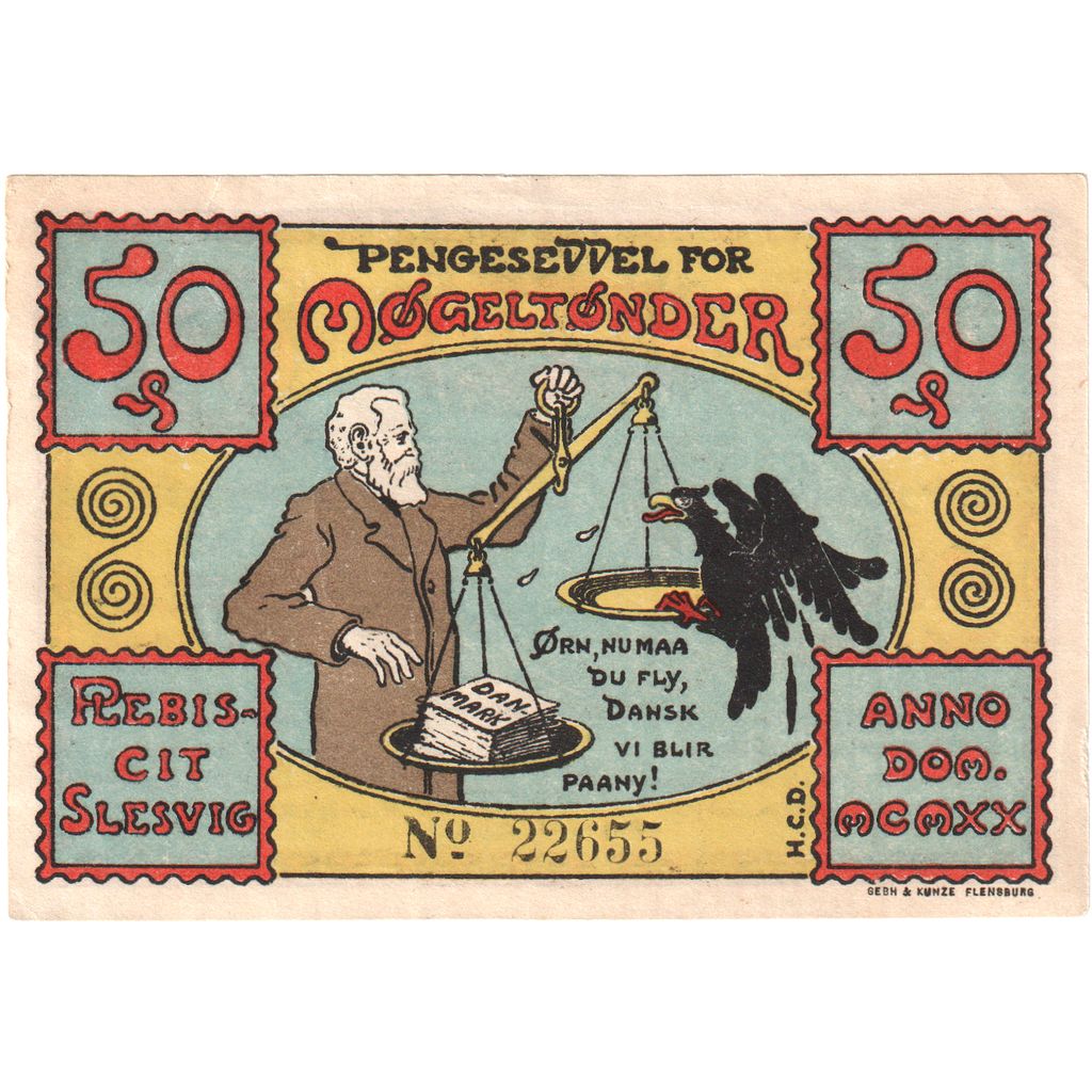 Deutschland, Mögeltondern, 50 Pfennig, UNZ-