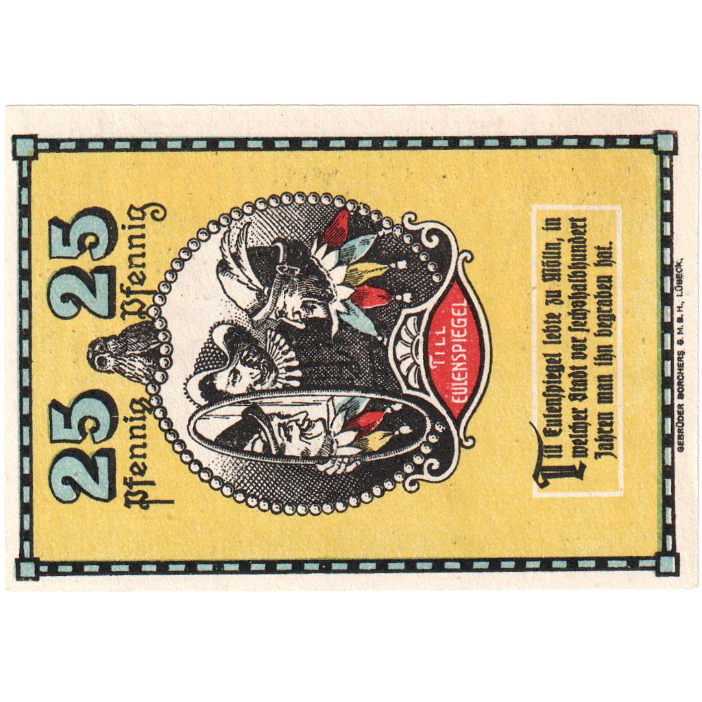 Niemcy, Mölln, 25 Pfennig, 1921-12-31, UNC(65-70)