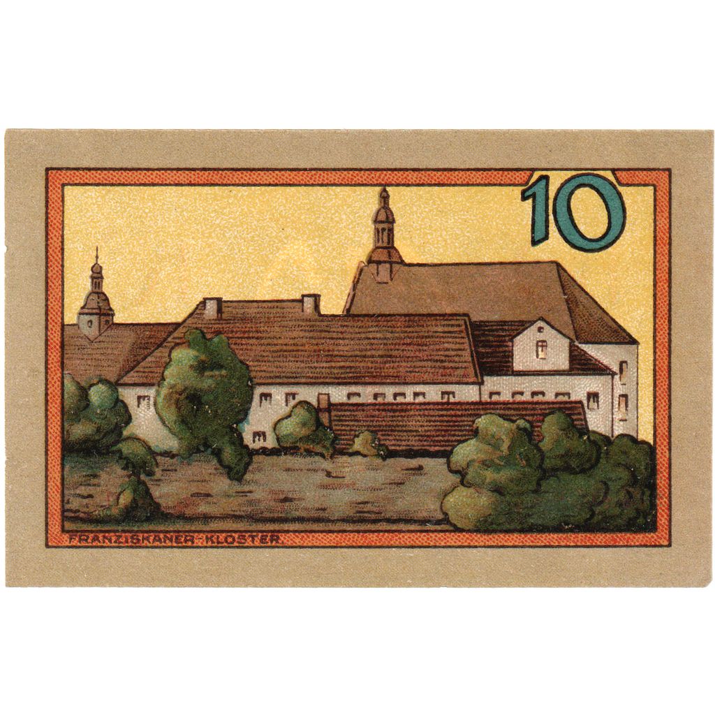 Deutschland, Leobschütz Stadt, 10 Pfennig, 1921-12-31, VZ+