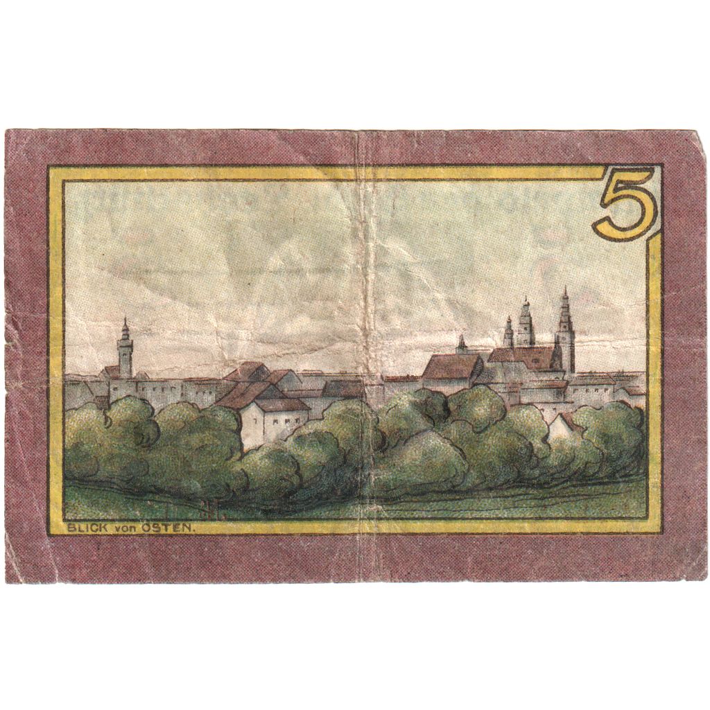 Deutschland, Leobschütz Stadt, 5 Pfennig, 1921-12-31, VZ+