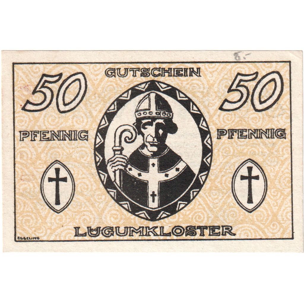 Deutschland, Lügumkloster Bürgermeister, 50 Pfennig, 1920-01-10, VZ+