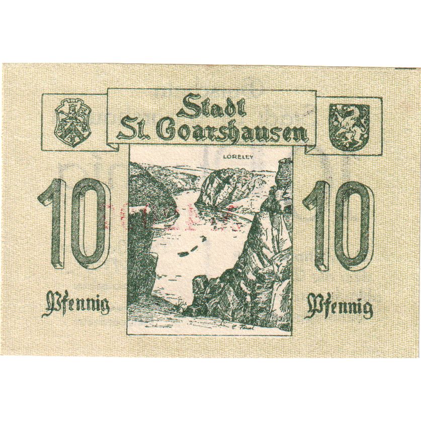 Alemania, St Goashausen, 10 Pfennig, SC