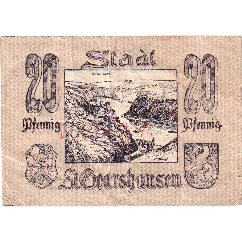 Alemania, St Goashausen, 20 Pfennig, SC