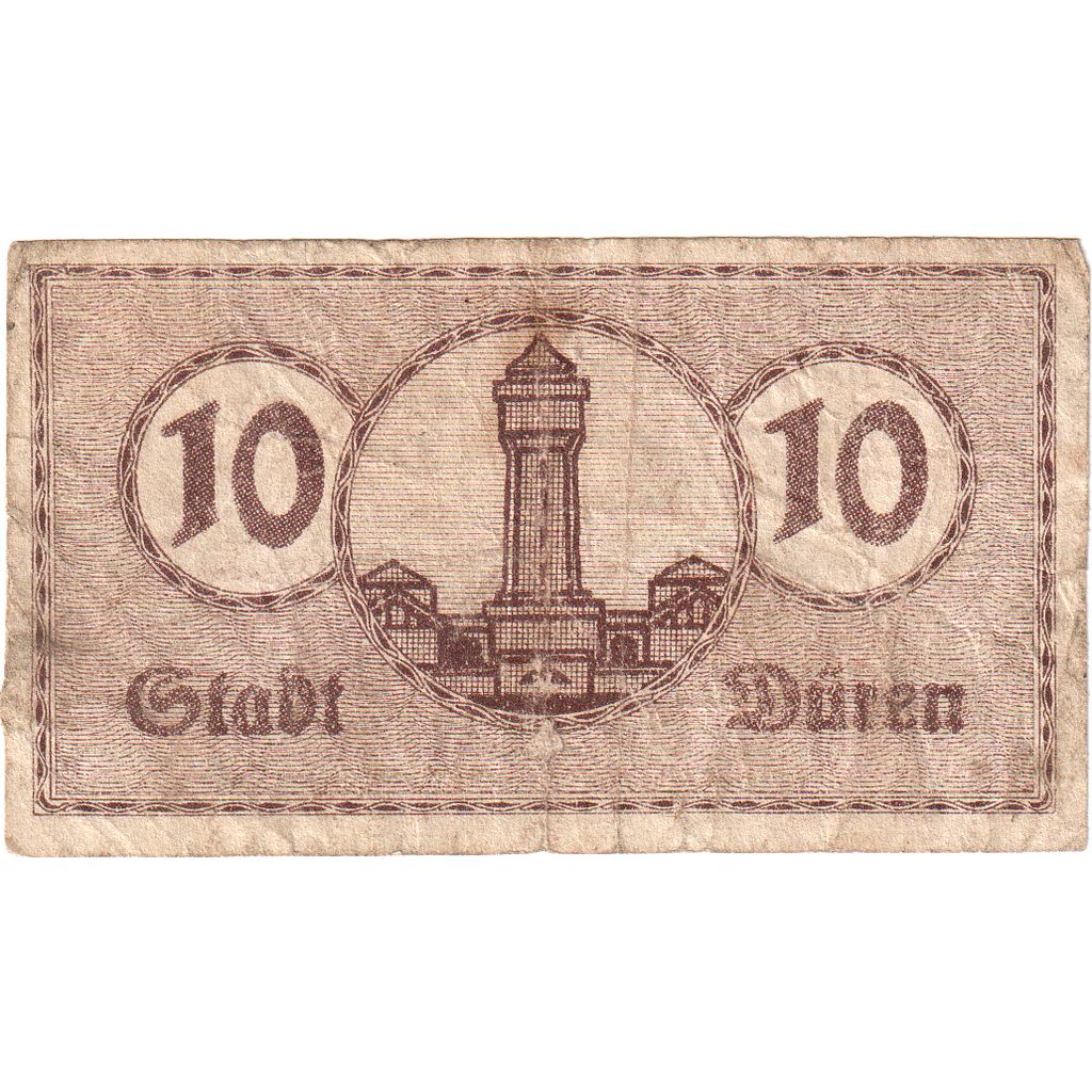 Alemania, Duren Stadt, 10 Pfennig, 1920-01-01, MBC+