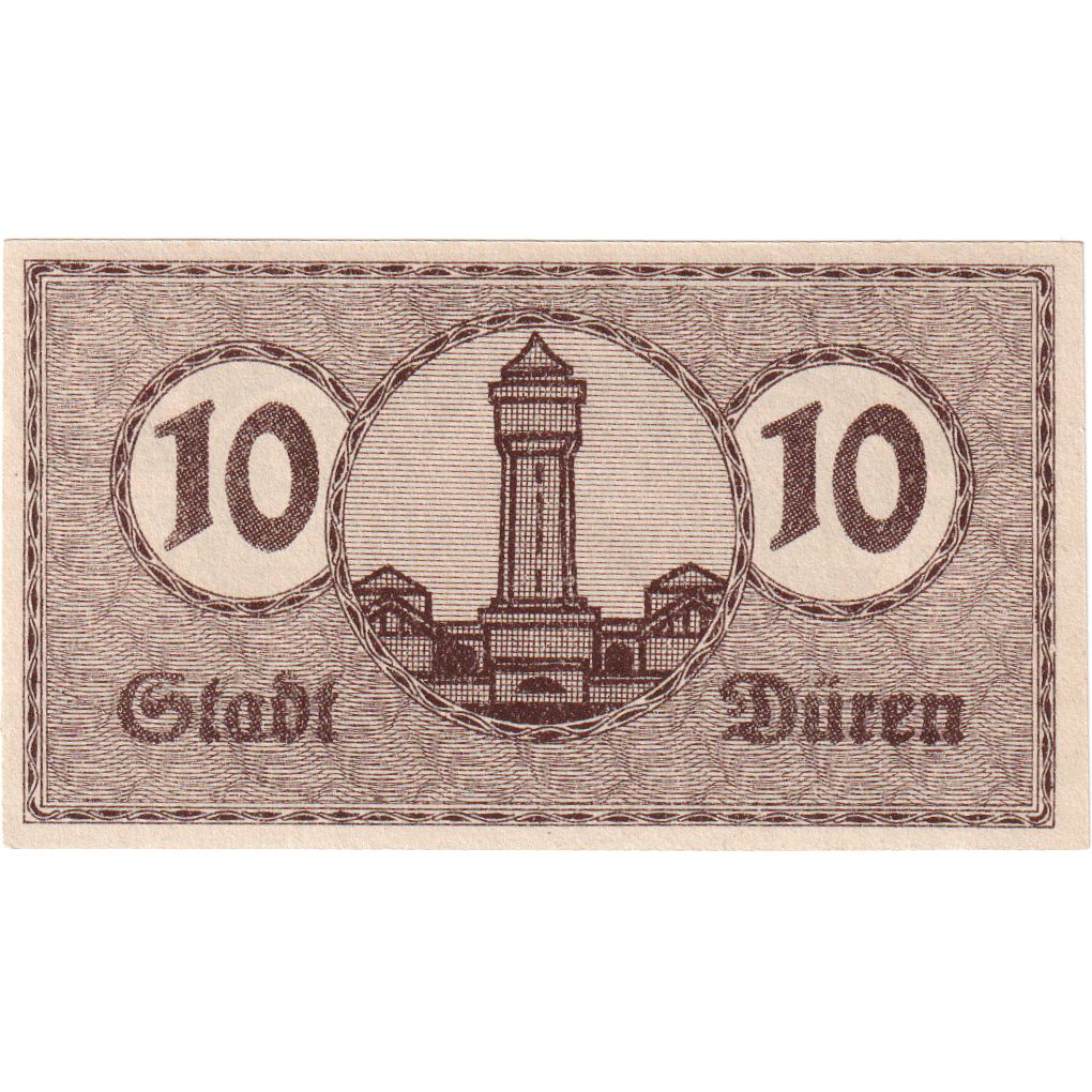 Alemania, Duren Stadt, 10 Pfennig, 1920-01-01, MBC+