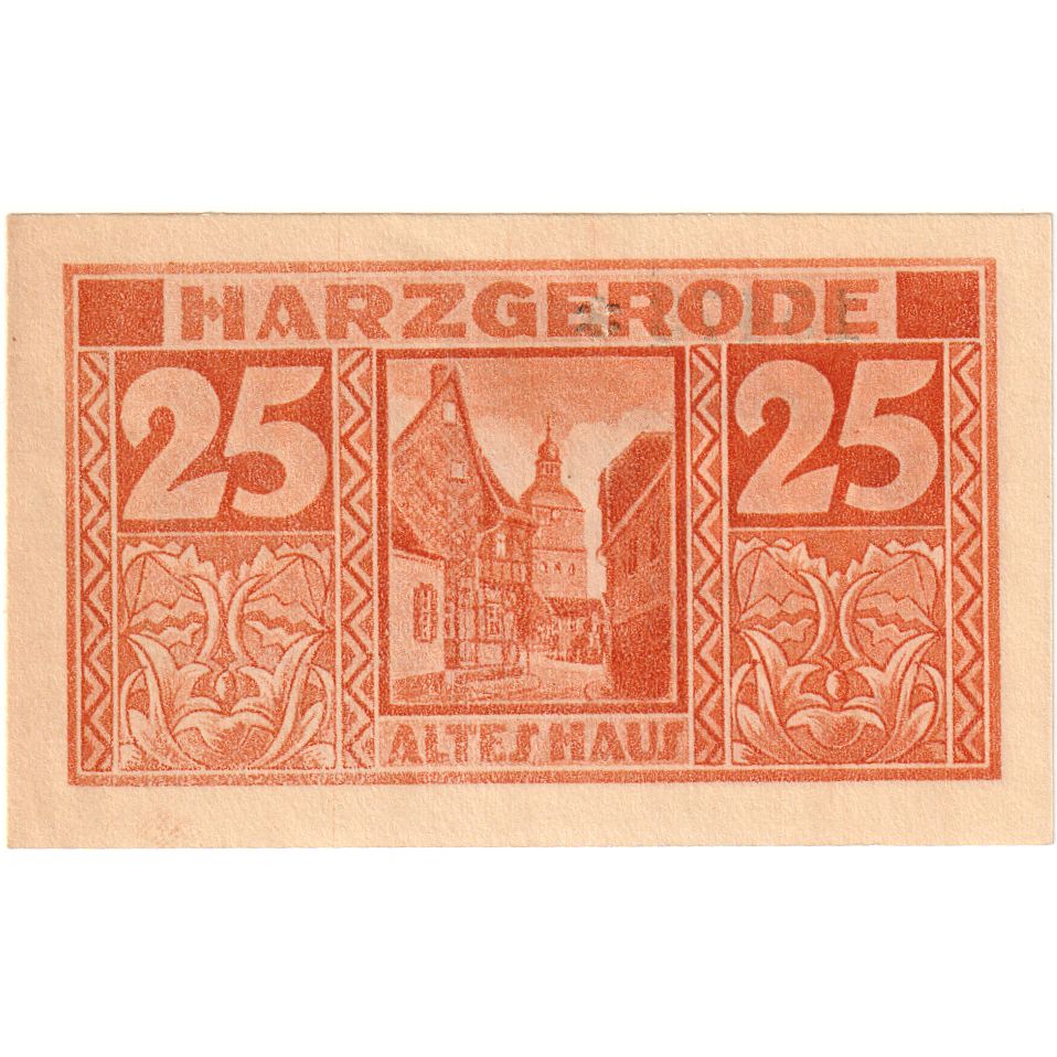 Deutschland, Harzgerode Stadt, 25 Pfennig, 1921-07-07, VZ+