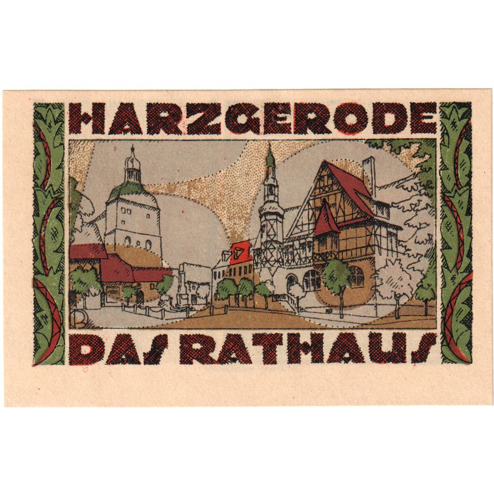 Deutschland, Harzgerode Stadt, 50 Pfennig, 1921-07-07, VZ+