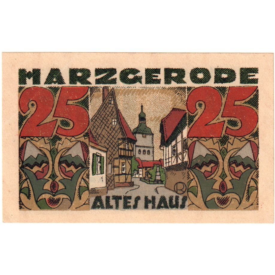 Deutschland, Harzgerode Stadt, 25 Pfennig, 1921-07-07, VZ+