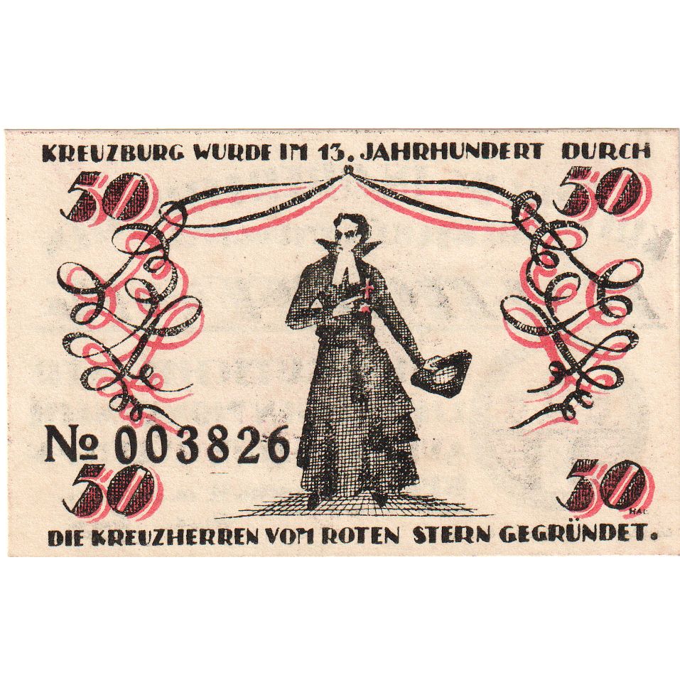 Germany, Kreuzburg Stadt, 50 Pfennig, 1921-01-18, UNC(60-62)