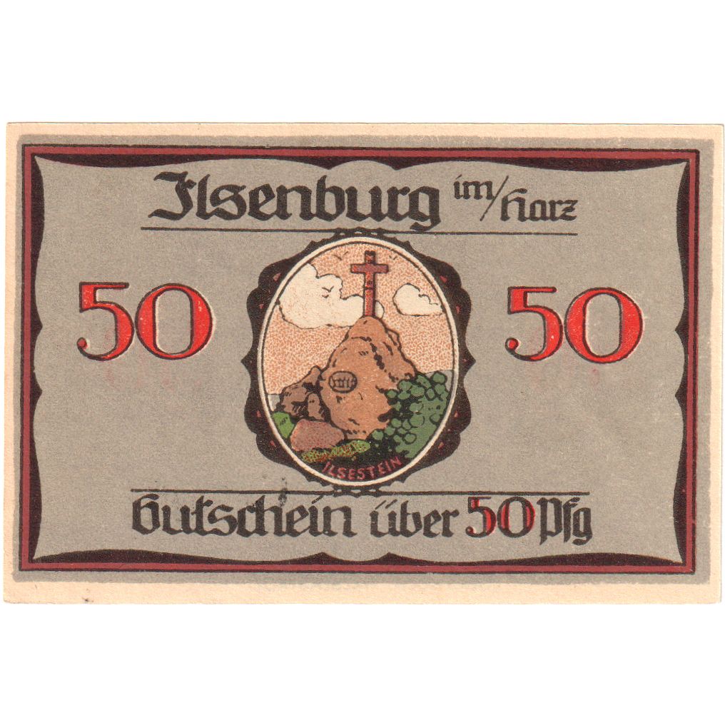 Alemania, Ilsenburg Gemeinde, 50 Pfennig, 1921-12-31, EBC+