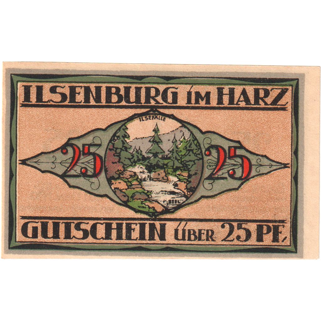 Alemania, Ilsenburg Gemeinde, 25 Pfennig, 1921-12-31, EBC+